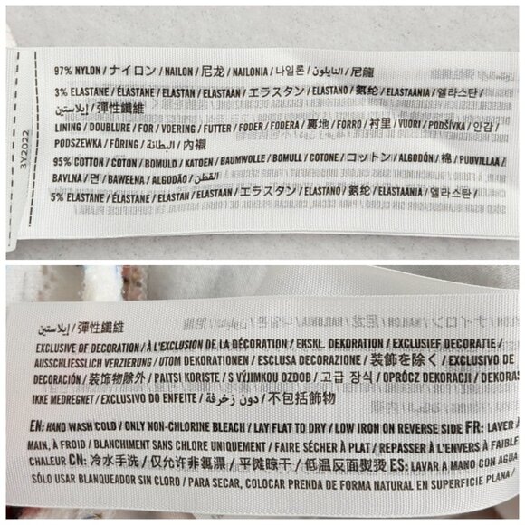 Hollister Off The Shoulder Floral Crop Top Size M White Blue Red Pink Floral - Picture 7 of 7